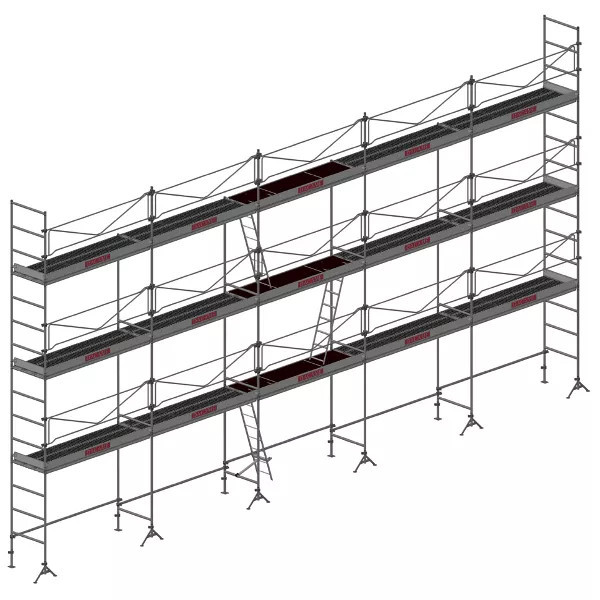 Echafaudage de maçon DCM49 de 128 m2
