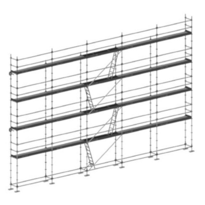 Echafaudage multidirectionnel MEKA-48 - 160 M2