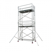 Echafaudage roulant alu DOCKER2 150 longueur 2,54 m - de 3,9 à 13,9 m