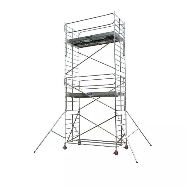 Echafaudage roulant alu DOCKER2 150 longueur 2,54 m - de 3,9 à 13,9 m