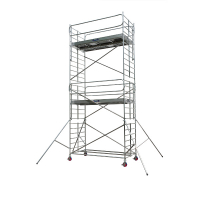 Echafaudage roulant alu DOCKER2 150 longueur 2,54 m - de 3,9 à 13,9 m Echafaudage roulant alu DOCKER2 150 longueur 2,54 m - de 3,9 à 13,9 m
