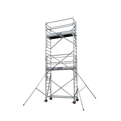 Échafaudage roulant aluminium DOCKER 85 / 2,05 m - Version Garde-corps