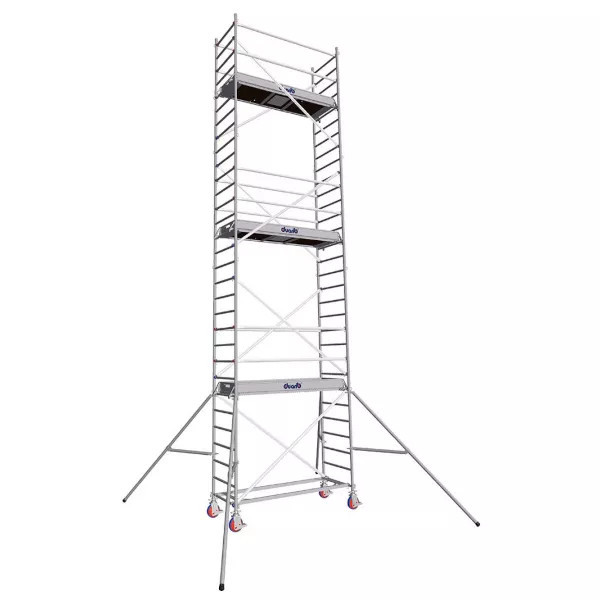 Échafaudage roulant aluminium DOCKER 85 / 2,05 m - Version Lisses
