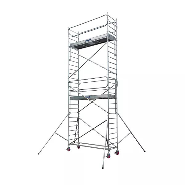 Échafaudage roulant aluminium DOCKER2 85 / 2,54 m - Version Garde-corps