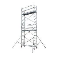 Échafaudage roulant aluminium DOCKER2 85 / 2,54 m - Version Garde-corps Échafaudage roulant aluminium DOCKER2 85 / 2,54 m - Version Garde-corps