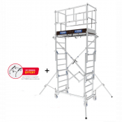 Échafaudage télescopique roulant en aluminium X'TOWER