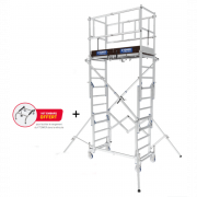 Échafaudage télescopique roulant en aluminium X'TOWER