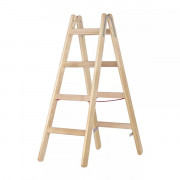 Echelle double à échelons en bois avec accès des deux côtés