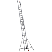 Echelle coulissante alu 2 ou 3 plans à corde avec stabilisateurs Echelle coulissante alu 2 ou 3 plans à corde avec stabilisateurs