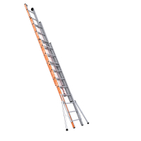Echelle coulissante aluminium 3 plans à corde avec stabilisateurs Echelle coulissante aluminium 3 plans à corde avec stabilisateurs