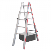 Echelle alu double pour escaliers jusqu'à 3,30 m