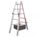 Echelle alu double pour escaliers jusqu'à 3,55 m