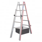 Echelle alu double pour escaliers jusqu'à 3,55 m