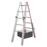 Echelle alu double pour escaliers jusqu'à 3,55 m Echelle alu double pour escaliers jusqu'à 3,55 m