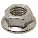 Ecrous a embase crantée INOX A2 DIN 6923