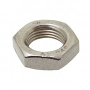 Ecrous bas hexagonaux filetage métrique pas fin INOX A4 DIN 439