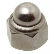 Ecrous borgnes autofreinés bague nylon INOX A2 DIN 986