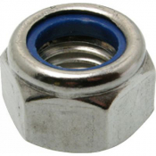 Ecrous hexagonaux indessérables bague nylon INOX A2 DIN 985
