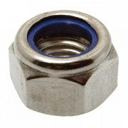 Ecrous hexagonaux indésserrables avec bague nylon INOX A4 DIN 985