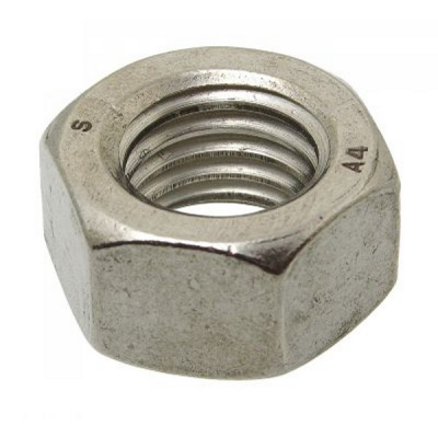 Ecrous hexagonaux pas à gauche INOX A4 DIN 934