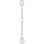 Elingue de levage câble acier cossée/cossée Système S max 3,2 T