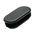 Embout plastique à ailettes rectangulaire coin oval intérieur cannelé