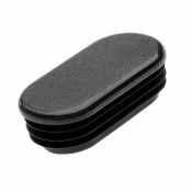 Embout plastique à ailettes rectangulaire coin oval intérieur cannelé