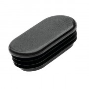 Embout plastique à ailettes rectangulaire coin oval intérieur cannelé