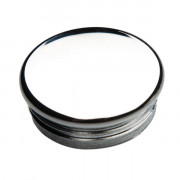 Embout à ailletes rond intérieur cannelé chrome brillant, mat