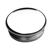 Embout à ailletes rond intérieur cannelé chrome brillant, mat Embout à ailletes rond intérieur cannelé chrome brillant, mat