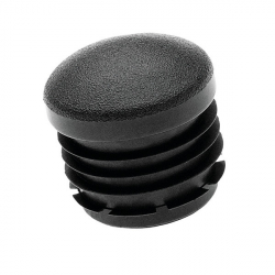 Lot de 2 embouts noirs pour tube rond diam 28 mm obturateur bouchon à aillettes 