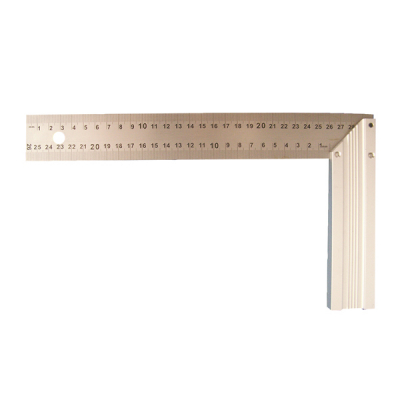 Equerre menuisier 300mm - talon alu - lame inox gravée -standard