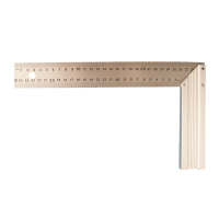 Equerre menuisier 300mm - talon alu - lame inox gravée -standard