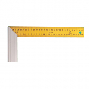 Equerre menuisier - talon alu - lame inox jaune