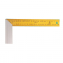 Equerre menuisier - talon alu - lame inox jaune