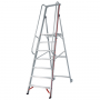 Escabeau mobile plate-forme avec longue main courante