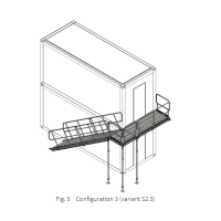 Escalier d'Accès Sécurisé Acier 2KN pour Conteneur Modulaire Norme EN 12811 Escalier d'Accès Sécurisé Acier 2KN pour Conteneur Modulaire Norme EN 12811