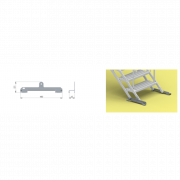 Assemblage de la section inférieure de l’escalier sur sol stabilisé