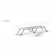 Kit de transformation d'un escalier modulaire TAS en passerelle