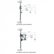 Étai D’Intérieur Réglable 2,45 à 3,30 m – Support Élévateur – Installation Facile et Sécurisée