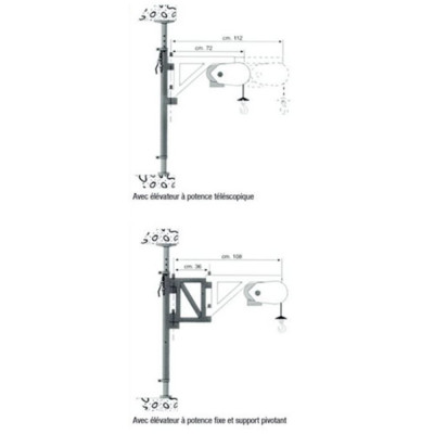 Étai D’Intérieur Réglable 2,45 à 3,30 m – Support Élévateur – Installation Facile et Sécurisée