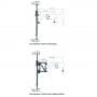 Étai D’Intérieur Réglable 2,45 à 3,30 m – Support Élévateur – Installation Facile et Sécurisée