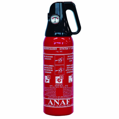 Extincteur poudre avec poignée ABC pression permanente 1KG