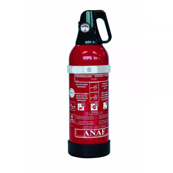 Extincteur poudre avec poignée ABC pression permanente 2KG
