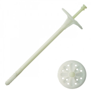 Fixation d'isolants avec clou plastique