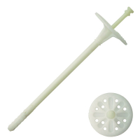 Fixation d'isolants avec clou plastique Fixation d'isolants avec clou plastique