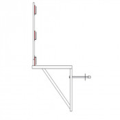 Consoles de de maçonnerie support planche peint ou galva