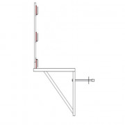 Consoles de de maçonnerie support planche peint ou galva