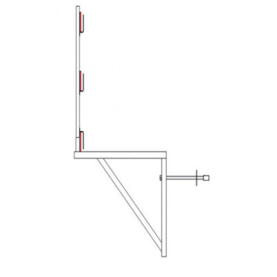 Consoles de de maçonnerie support planche peint ou galva