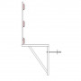 Consoles de de maçonnerie support planche peint ou galva